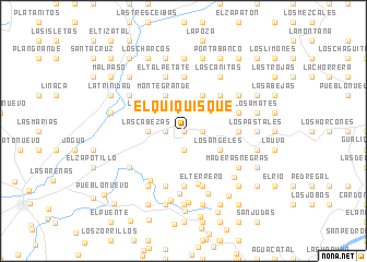 map of El Quiquisque