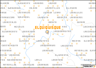 map of El Quiquisque