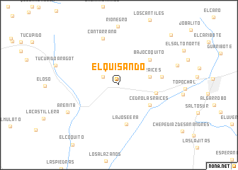 map of El Quisando