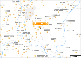 map of El Raizudo