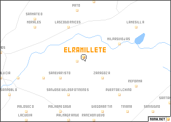 map of El Ramillete