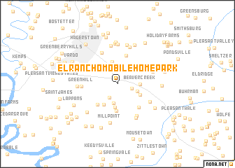 map of El Rancho Mobile Home Park