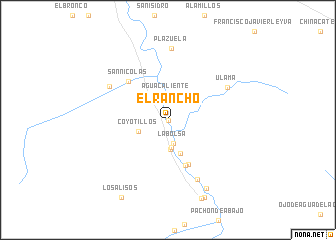 map of El Rancho