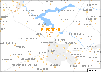 map of El Rancho