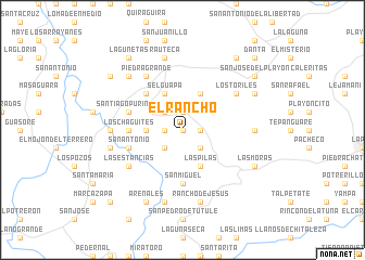 map of El Rancho