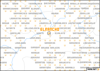 map of El Rancho