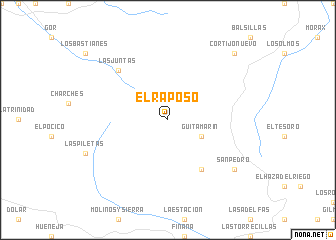 map of El Raposo