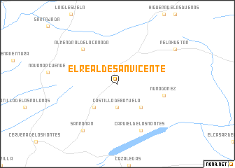 map of El Real de San Vicente