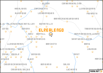 map of El Realengo