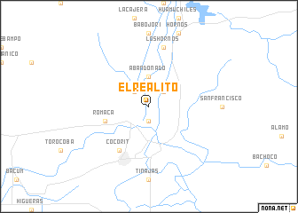 map of El Realito