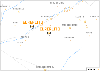 map of El Realito