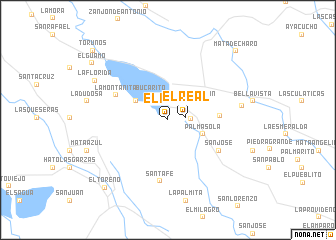 map of El Real