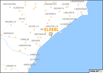 map of El Real