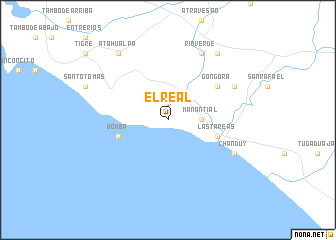 map of El Real