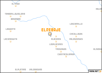 map of El Rebaje