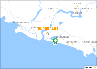 map of El Rebalse