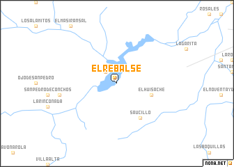 map of El Rebalse