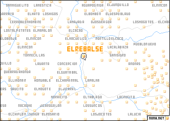 map of El Rebalse