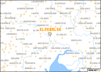 map of El Rebalse