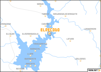 map of El Recodo