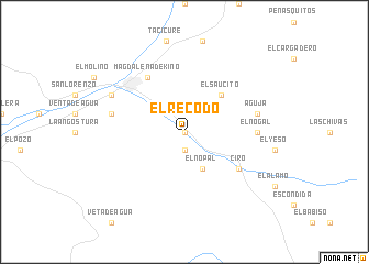 map of El Recodo