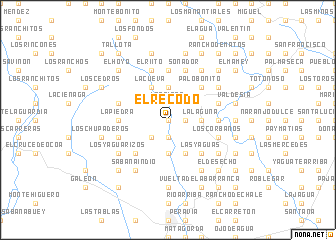 map of El Recodo