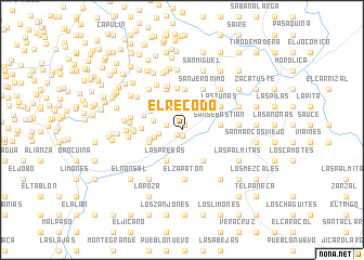map of El Recodo