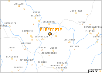 map of El Recorte