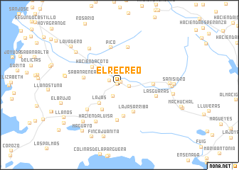 map of El Recreo