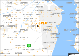 map of El Recreo