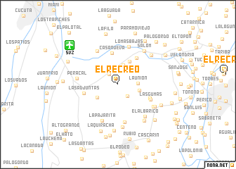 map of El Recreo