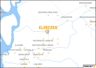 map of El Recreo