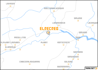 map of El Recreo