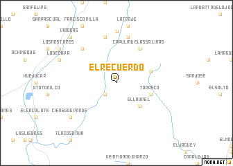 map of El Recuerdo