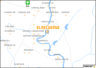 map of El Recuerdo