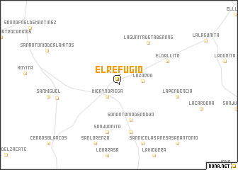 map of El Refugio