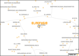 map of El Refugio