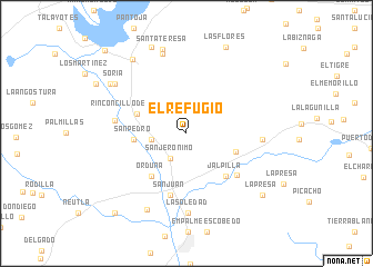 map of El Refugio