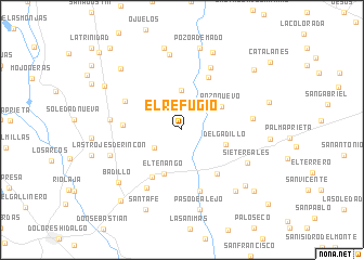 map of El Refugio