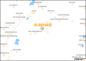 map of El Refugio