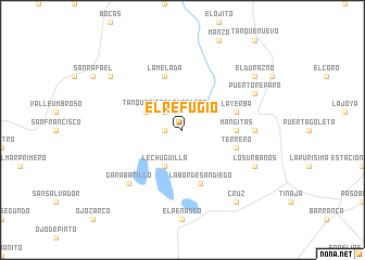 map of El Refugio