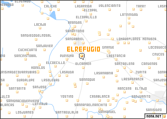 map of El Refugio