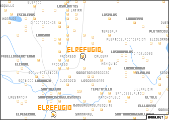 map of El Refugio