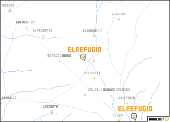 map of El Refugio