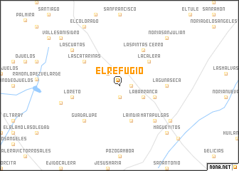 map of El Refugio