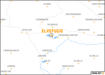 map of El Refugio