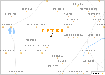 map of El Refugio