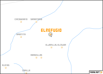 map of El Refugio