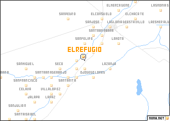 map of El Refugio