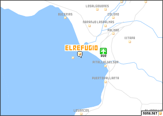 map of El Refugio